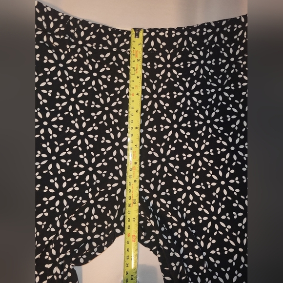 Clara Sunwoo Black White Patterned Straight Leg Pants Size X‎ Large - Picture 5 of 8